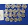 Image 16 : Lot of Coins & Bills; Nickels, Dime U.S. $2 Bills, Kennedy Half Dollars, Total FV: $6.25