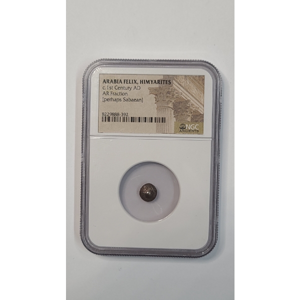 NGC Arabia Felix Himyarites C First Century AD AR Fraction [perhaps Sabaean] Ancient Coin 