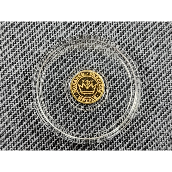 1/4 Gram Monarch Precious Metals Gold Round in Capsule
