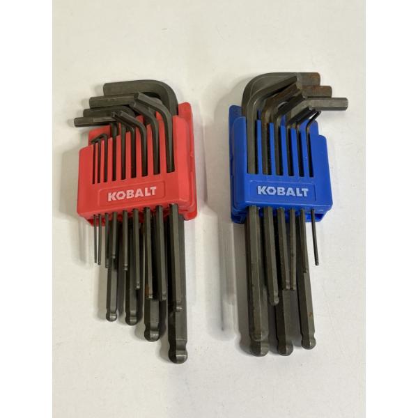 Kobalt Assorted Metric and Standard Ball End Hex Key Sets 