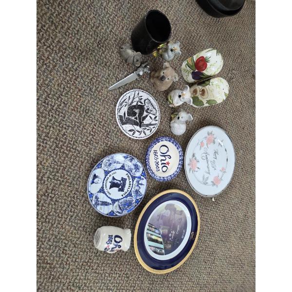 PICKUP IN CANTON - Koala Salt & Pepper Shakers, Letter Opener, Mug, Ohio Plate, Pitcher And More
 (A