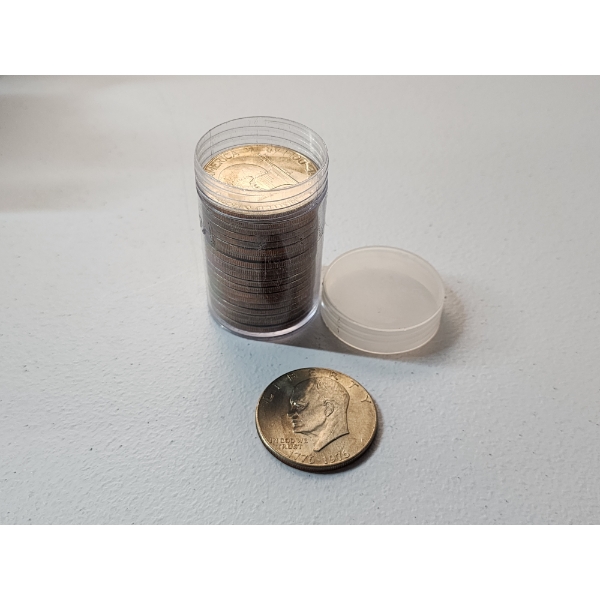 x20 Bicentennial 1776-1976 Eisenhower Dollar Coins in Coin Tube Face Value $20.00