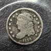 Image 1 : Rare 1836 Capped Bust 13 Star Silver (5c) Half Dime - See Pictures