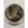 Image 1 : Jesus Christ Son of God Challenge Coin - Jesus Saves - Beautiful Coin In Protective Holder - Mint 