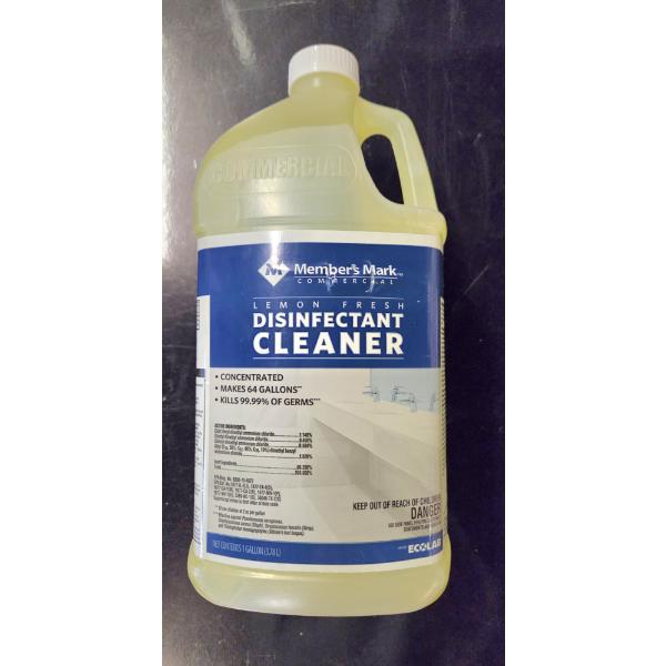 Members Mark Brand New 1 Gallon Of Concentrated Lemon Fresh Disinfectant Cleaner (Makes 64 Gallons!)