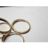 Image 5 : Three Nice 10K Gold Rings With Diamonds, ft. "MOM" Ring - Various Sizes - TW: 6.1g