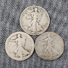 Image 1 : $1.50 Face Value in Assorted United States 90% Silver Walking Liberty Half Dollars