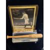 Image 1 : Limited Edition, Vintage 1995 Babe Ruth Card, Mini Hardwood Bat & Stand 