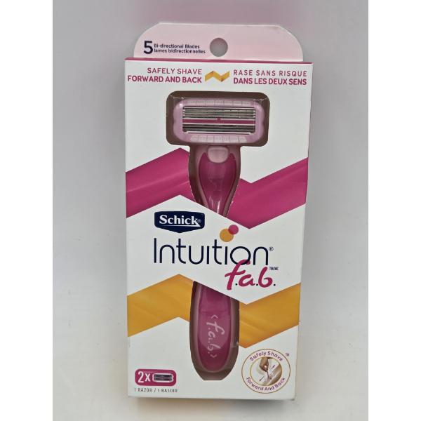 Brand New Intuition Fab 5 Blade Womans Razor With 2 Blade Refills
