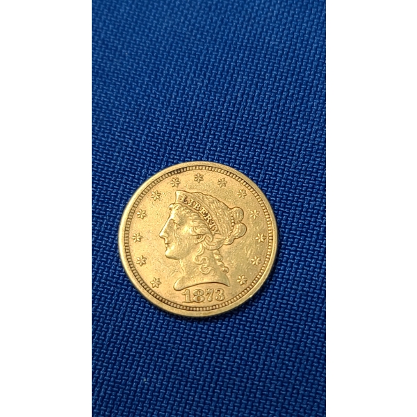1873 $2.50 Liberty Head Gold Coin