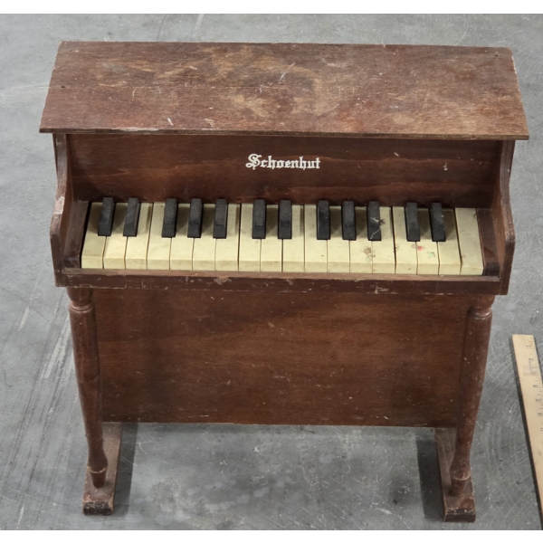 Vintage Schoenhut Childrens 21''x19'' Wooden Upright Piano 