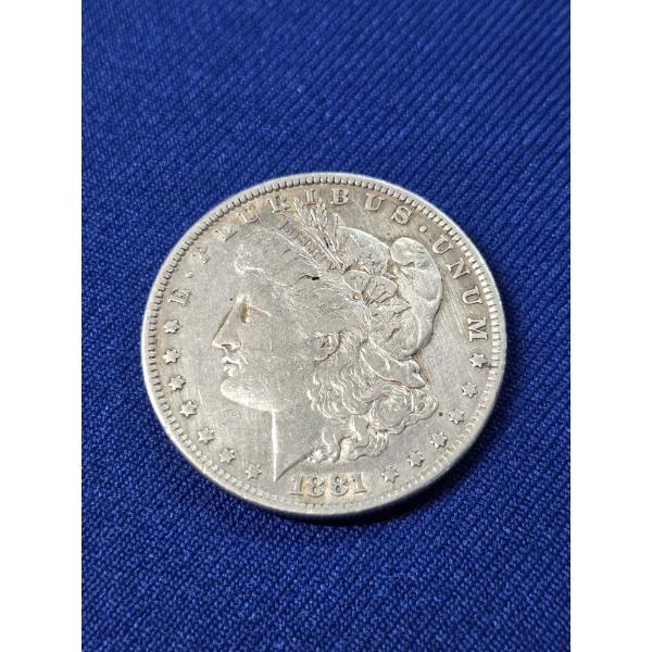 1881 United States Morgan Silver Dollar