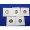 Image 1 : 5 Silver Mercury Dimes FV: $0.50