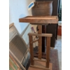 Image 1 : Tables, Stool, Cast Iron Pot, & Wash Boards