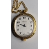 Image 3 : Vintage Trice Swiss-Made Wind-up Ladies' Necklace Pendant Watch With A Gold-tone Chain