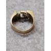 Image 5 : 14K Yellow Gold Men's "REM" Initial Ring (Size 9) featuring Round Cut Diamonds and Rubies 12.7g