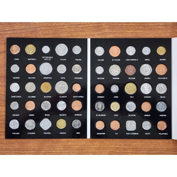 Wonderful World Of Coin Collecting Book Ft. 50 Different Coin! ~ All Spots Filled & Certified!