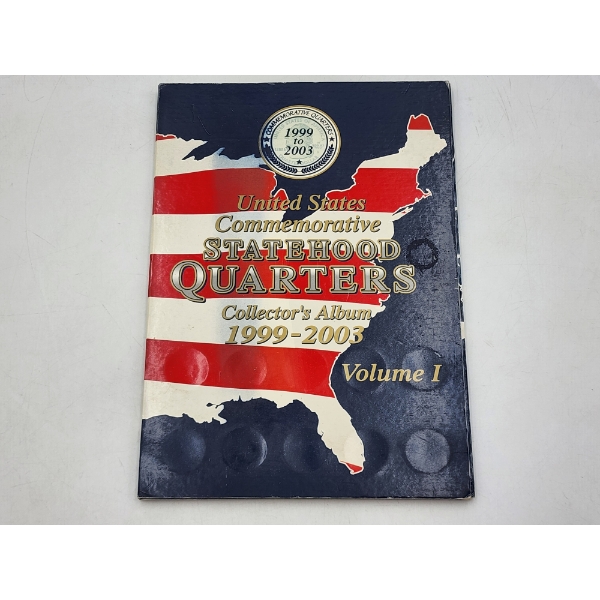 U.S. Commemorative Statehood Quarters Complete Album - 1999-2003 Vol. 1 FV: $12.50