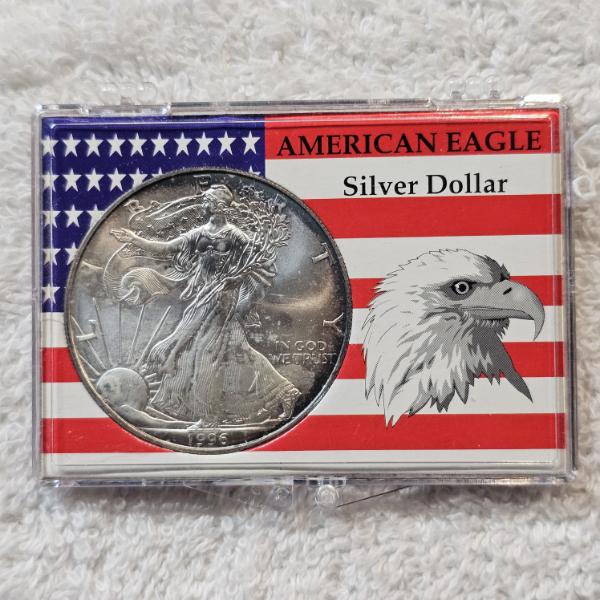 1996 1 Troy Oz. .999 Fine Silver American Eagle Round