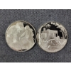 Image 1 : Two Sterling Silver Postmasters of America Commemorative Silver Rounds Weighing 49 Grams TOTAL!
