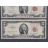 Image 3 : Lot of Two 1963 $2 Red Seal Federal Reserve Notes 