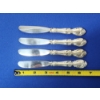 Image 5 : 4 - Sterling Silver Gorham Melrose Sterling Silver Handle, Stainless Blade Dessert Knives TW: 167.0g