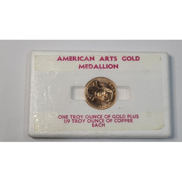 U.S Mint 1980 Grant Wood 1 Troy Oz 90% Gold American Arts Commemorative Series Medallion