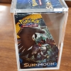 Image 3 : EMPTY Pokemon Sun & Moon Booster Box in Protective Acrylic Display ~ THIS IS OPENED & EMPTIED ~
