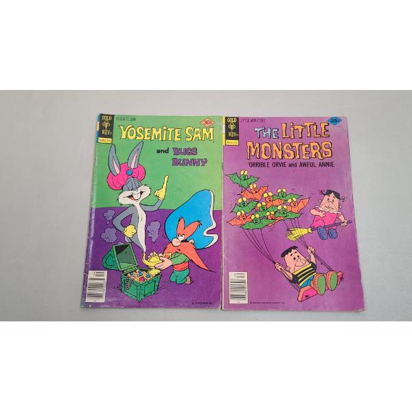 1970's "Yosemite Sam And Bugs Bunny" & The Little Monsters Gold Key Publishing Comic Books