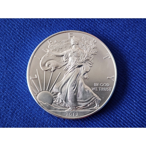 2012 Silver American Eagle $1 Coin - 1 oz .999 Fine Silver
