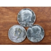 Image 1 : Three 40% Silver United States Kennedy Half Dollars ~ $1.50 Face Value