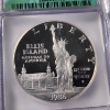 Image 2 : ICG PR69 DCAM GRADED 1986-S United States 90% Silver Statue of Liberty Commemorative Dollar 