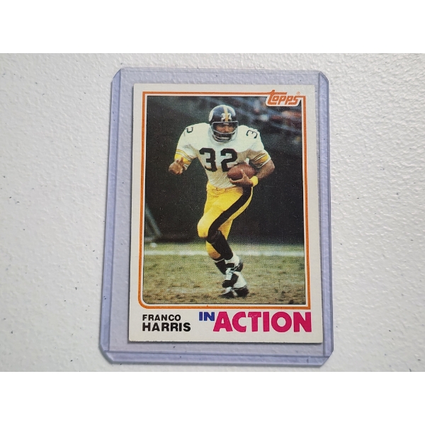 1982 Franco Harris Pittsburgh Steelers in Action Football Trading Card #212 