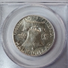 Image 4 : 1963-D Franklin Half Dollar Graded by PCGS AU58 - 90% U.S. Silver Coin 