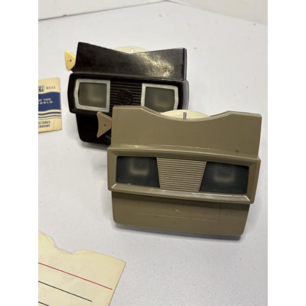 Vintage View-Masters (2) with Various Reels - Sawyer's Inc - Includes Bambi - Pinocchio - Etc