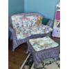 Image 1 : Louisville Home Pickup Fantastic Wicker Ensemble Offered This Auction - 1st/3 - LOVE SEA & FOOT REST