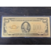 Image 1 : $100 Gold Certificate Gold Back .999999 - 24K Gold Back In Protective Holder - Mint Condition