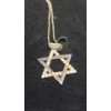 Image 2 : Sterling Silver Star Of David Necklace - Weight: 5.6g