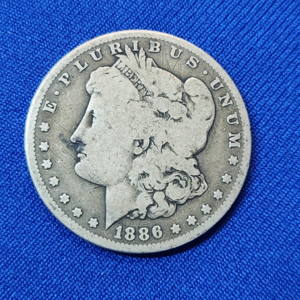 1886-S Silver Morgan Dollar - 90% Silver U.S. Coin 