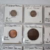 Image 8 : Two Binder Pages Filled with Assorted World Coins: Ireland, Russia, Great Britain, Isreal, & More! 
