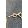 Image 5 : 14K Gold Women's Bow Style Necklace With Clear Stones - Weight: 2.4g