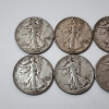 Image 2 : 10 Assorted Years United States 90% Silver Walking Liberty Half Dollars - Face Value: $5.00