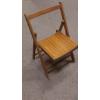 Image 2 : Lot Of 5 Smaller size Wooden Folding Chairs All In Excellent Condition