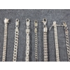 Image 2 : Seven Assorted Sterling Silver Bracelets Weighing 59.3 Grams Total