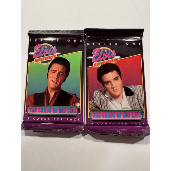 2 - Rare 1992 Elvis Presley Music Trading Card Wax Packs - Factory Sealed - Mint Condition - WOW!!!!