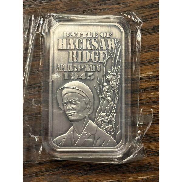 STL Mint 1 Troy Oz .999 Fine Silver Battle of HACKSAW RIDGE April 26-May 6,1945 - Collaboration
