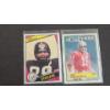 Image 1 : 1980's Topps Bennie Cunningham Steelers & Joe Montana 49'ers Football Cards