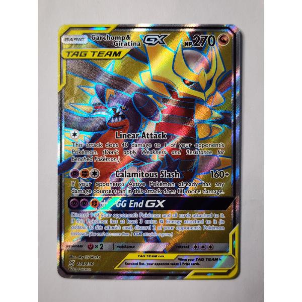 Garchomp & Giratina GX 228/236 Holo Rare Pokemon Trading Card