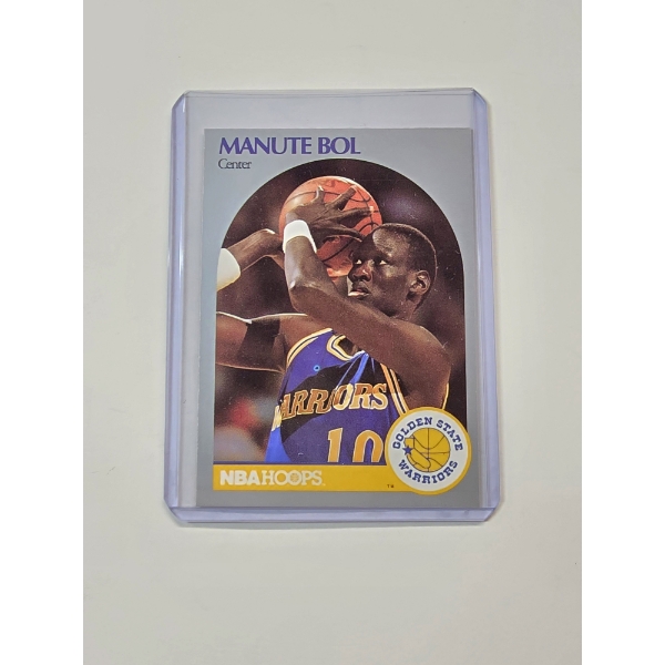 1990 NBA Hoops MANUTE BOL Golden State Warriors Basketball Card #112