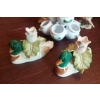Image 3 : x5 Pc Porcelain Group As Shown - Multi Mini Pot Vase & Duck Figures - All Perfect